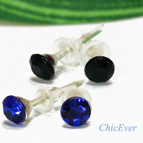 20x Mini-Ohrstecker 8327 - schwarz